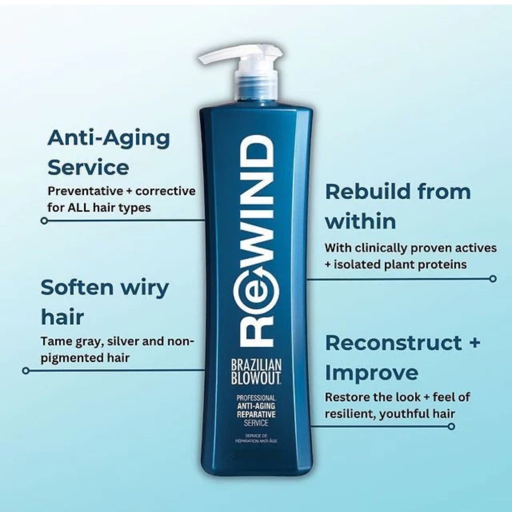Brazilian Blowout Rewind Anti Aging Reparative Salon Treatment - 34 oz - Picture 2 of 9